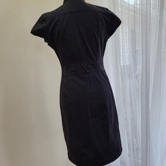Button Front Cap Short Sleeve H&M Coat Dress Size 8 - Picture 3 of 7